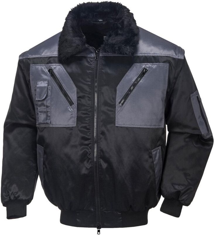 Fortis Pilotenjacke ACHIM Gr. XL schwarz-anthrazit