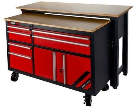 Holzmann - Werkbank Werkstattwagen set 6 Schubladen wewa1216set