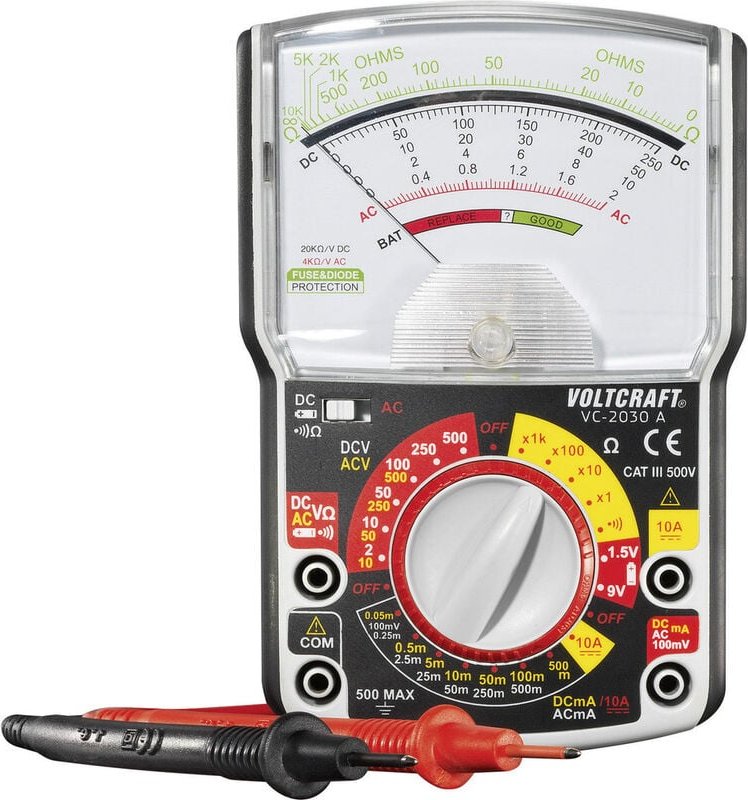 VC-2030A Hand-Multimeter analog cat iii 500 v - Voltcraft