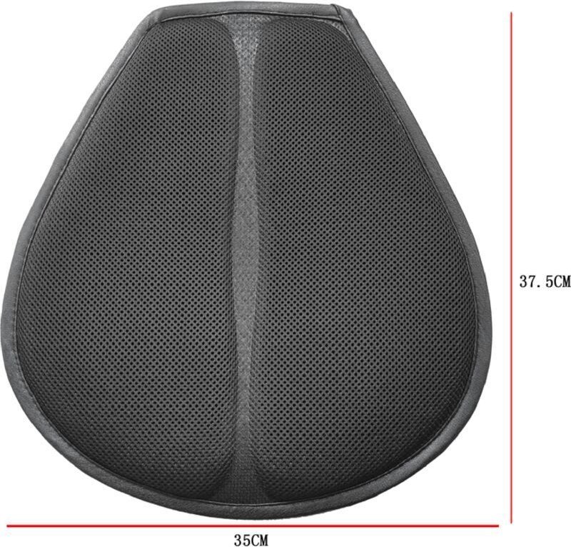 Vtizikl Coussin Selle Moto 5 Couches - Gel Confort + Tissu Respirant - Anti-Vibrations - Pour Longues Distances