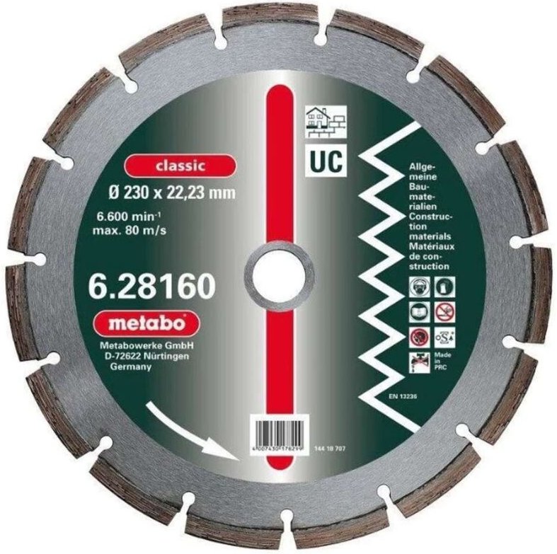 Metabo - Diamanttrennscheibe für Baustoffe 125x22,23 mm 628157000