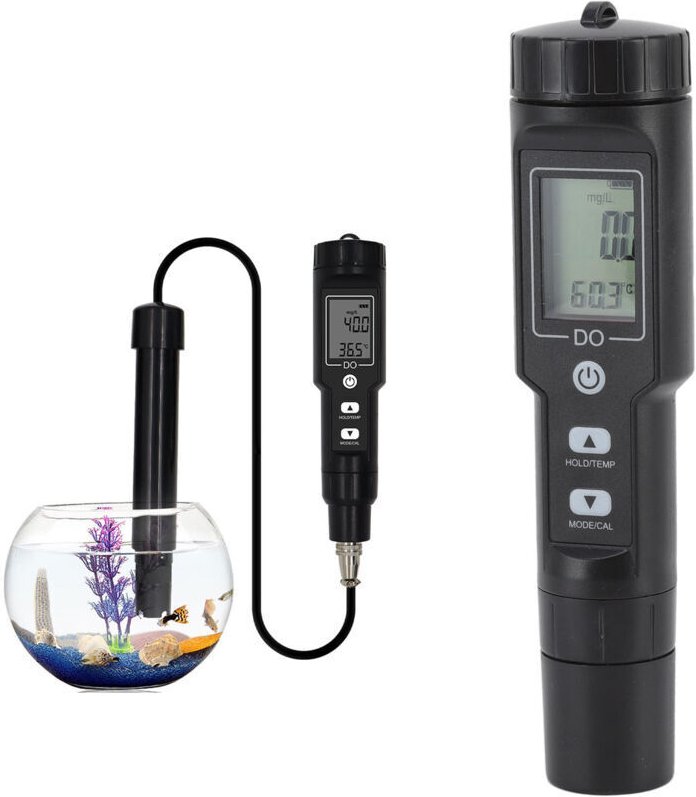 Gelöster Sauerstoffanalysator, digitales Wasserqualitätsmessgerät zur Messung von gelöstem Sauerstoff und Temperatur für...