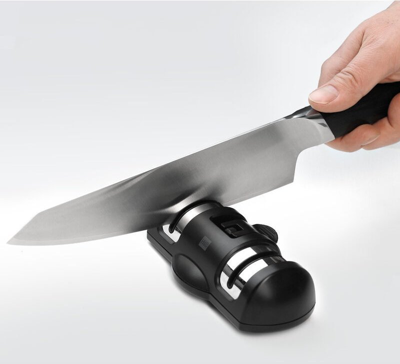 Xiaomi Professional Küchenmesserschärfer Manueller Schärfer für Edelstahl- und Keramikmesser aller Größen, schwarze ruts...