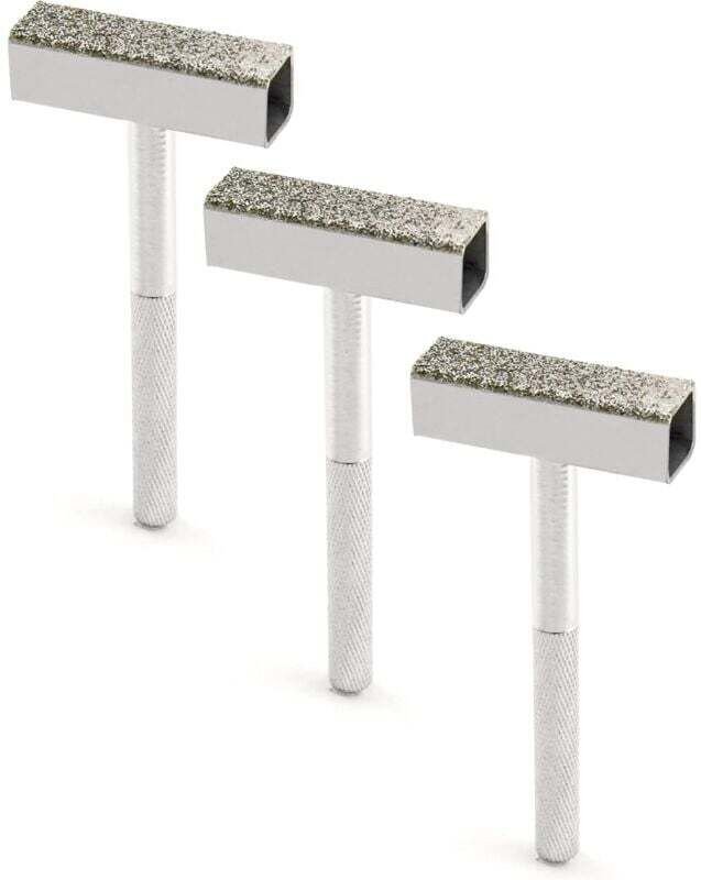 3-teiliger Diamant-Schleifscheiben-Abrichter mit rutschfestem Griff zum Schleifen von Entgratscheiben