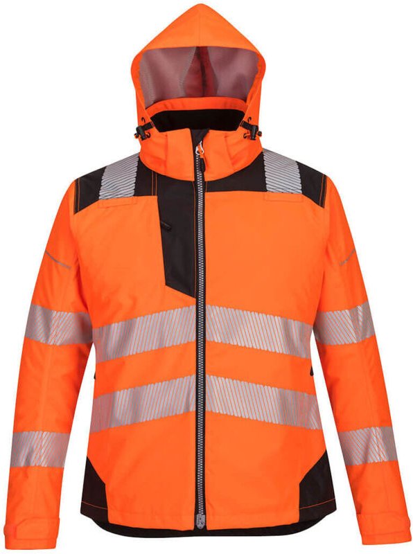 Winterparka Pw3 für Damen Farbe: Orange/Schwarz Größe M - Portwest