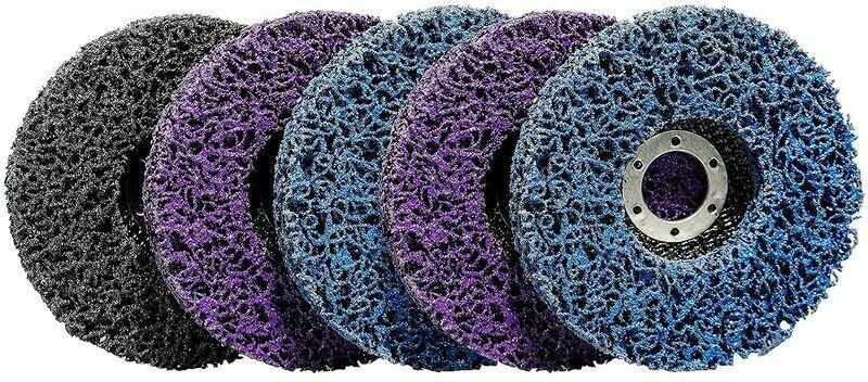 CSD 115-mm-Nylon-Reinigungsscheiben für Winkelschleifer – zum Entfernen von Rost, Schweißnähten, Farbe und Oxidation