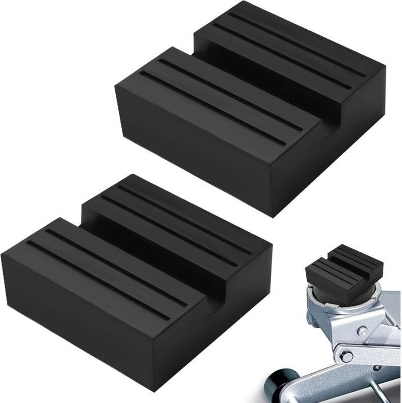 Stück 75x75x25 mm Quadratisches Pad Gummi-Wagenheberblock mit quadratischer Nut Universal-Wagenheberständer Wagenheber-P...