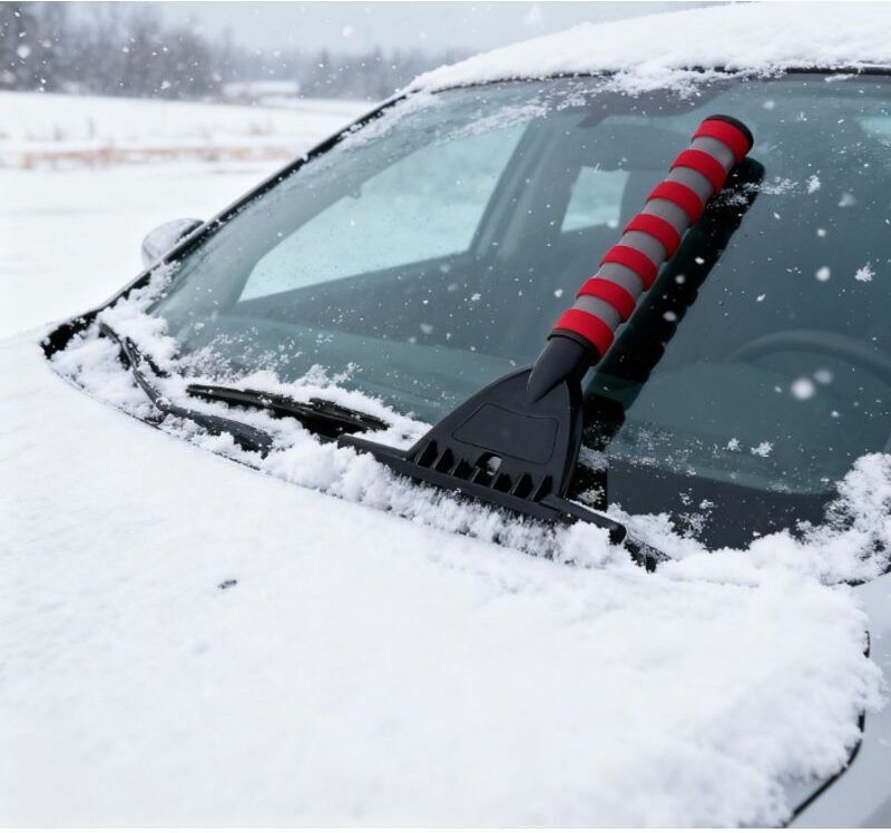 Eiskratzer für Windschutzscheiben – Enteisungswerkzeug für Autoscheiben, Enteisungsschaufel für Wohnmobil-Rückleuchten, ...