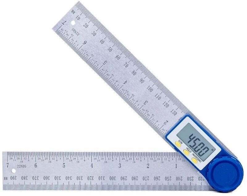 200 mm Winkelmesser aus Edelstahl mit digitaler Anzeige