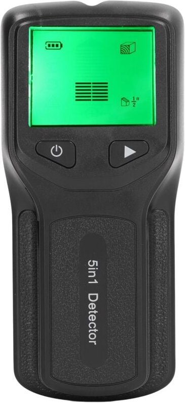 Wandmontierter Balkensucher-Scanner, 5-in-1-Detektor mit LCD-Bildschirm, zum Aufspüren von Wechselstromleitungen in Holz...