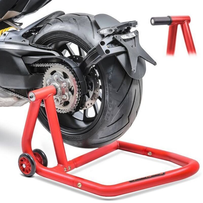 Werkstattstütze für Ducati Multistrada V4 Pikes Peak 22-25 Single One-POM rot