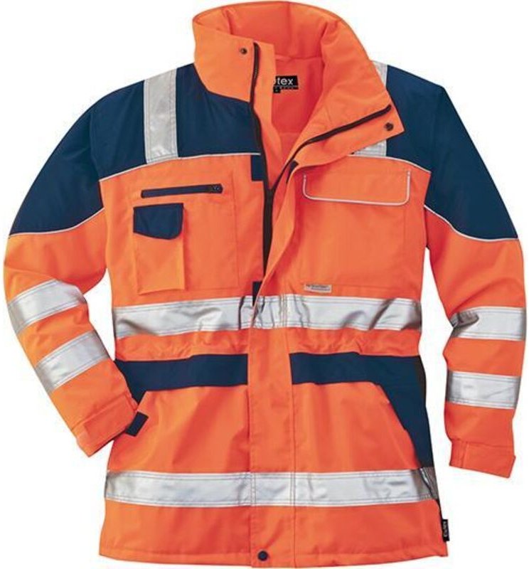 SCHEIBLER Warnparka, Gr. XXL, orange/blau
