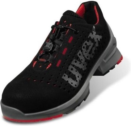 Uvex 1 - Sicherheitsschuhe S1 SRC ESD - Schwarz-Rot: 36