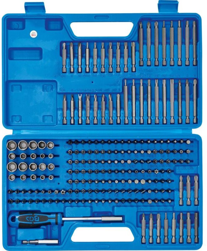 BGS Universal-/Sicherheits-Bit-Satz Antrieb Außensechskant 6,3 mm (1/4") 208tlg. - 20103