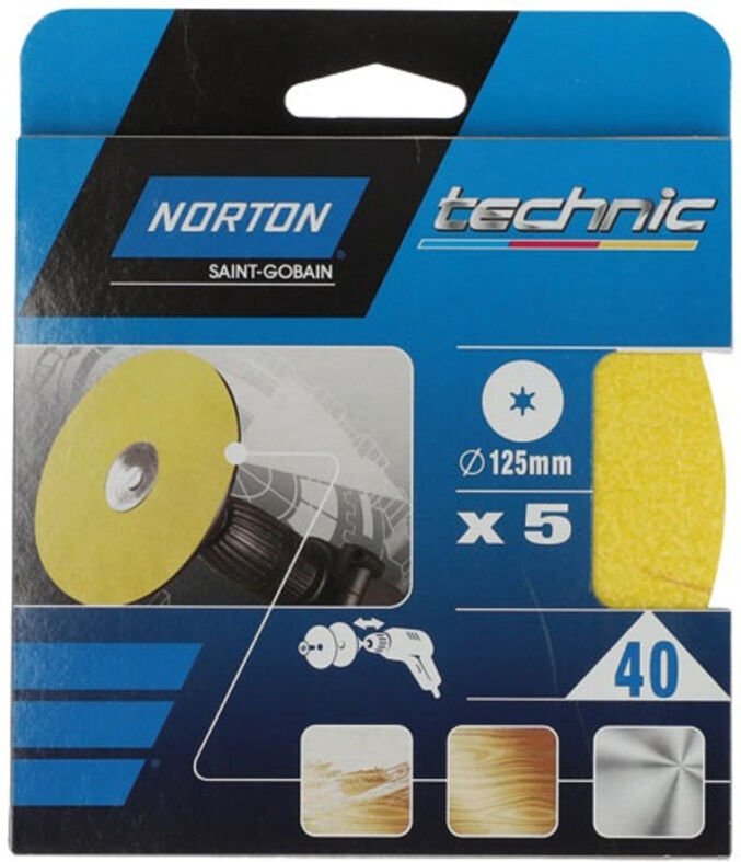 Ovale Scheibe 125x12 Körnung 40 - Norton