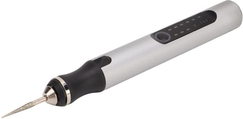 Elektrischer Gravierstift, Aluminiumlegierung, Silber, Mini-Mikrogravierer mit intelligentem Überlastungsschutzchip, wie...