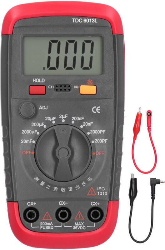 Multimètre Numérique Portable TDC6013L Mesure de Capacité Sélection Condensateurs Multimètre