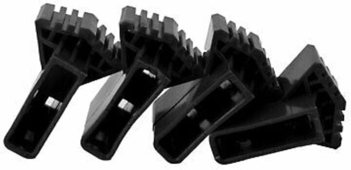 KZQ - Copripiedi per scale nere accessori universali, piedini di ricambio in gomma antiscivolo.