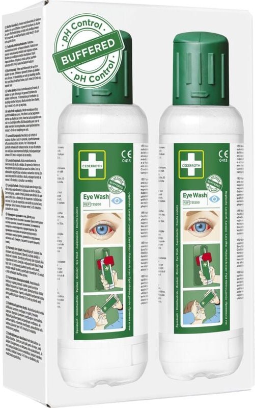 Cederroth - Augenspüllösung für Einmal-Gebrauch Inhalt 2 x 500 ml