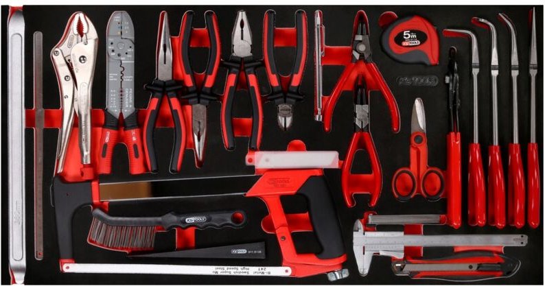 Ks Tools Zangen- / und Messwerkzeug-Satz in Schaumstoffeinlage, 36-tlg.