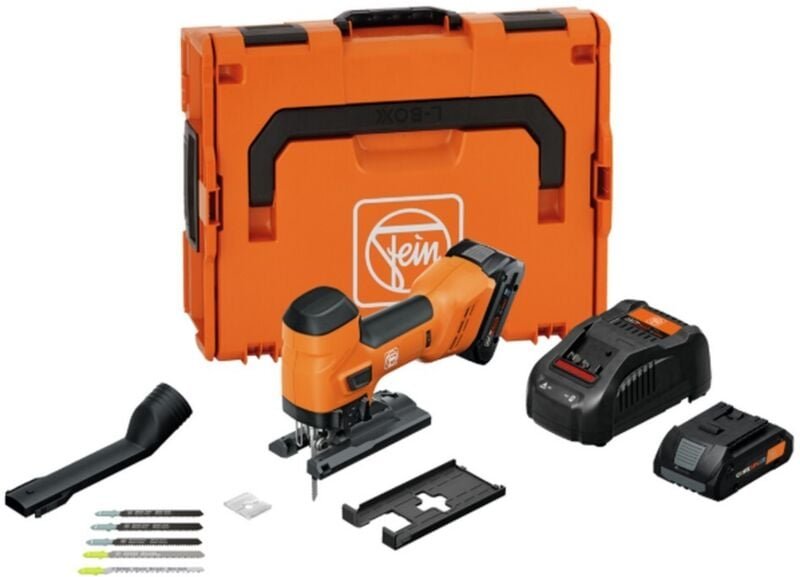 Fein - Akku-Stichsäge asts 18-26 as, 2x 4,0 Ah und Ladegerät in l-boxx 136