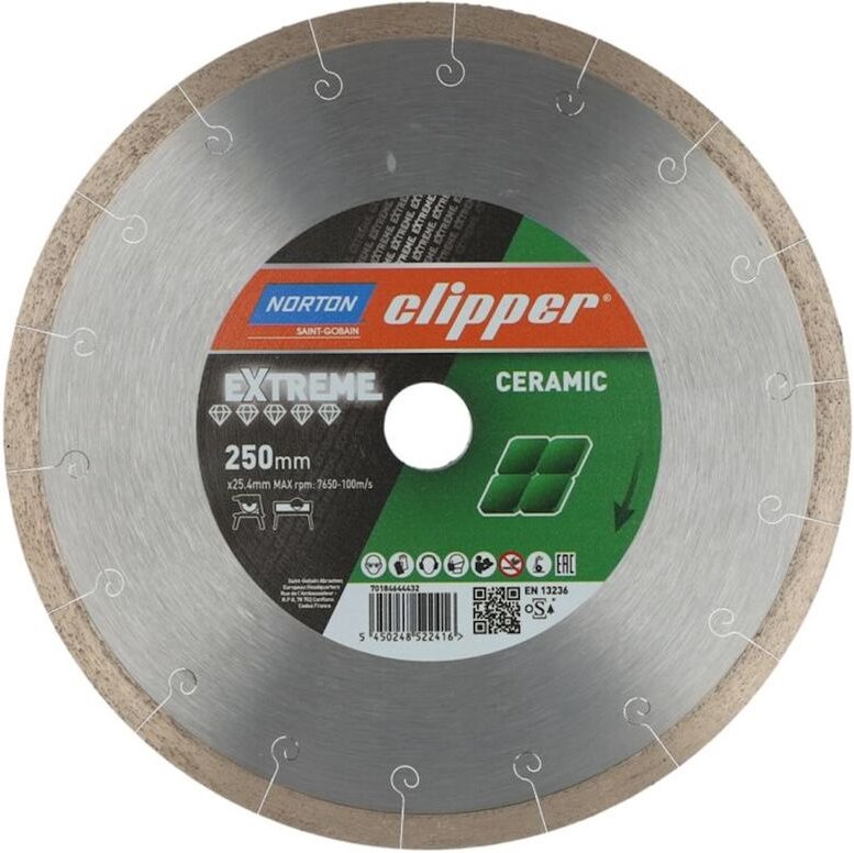 Norton Clipper Diamanttrennscheibe Extreme Ceramic 250x25,4 mm 70184644432