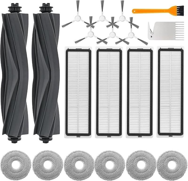 FOREHILL 20 Zubehörteile für Dreame L10s Ultra / L10 Ultra / L10 Prime / Xiaomi X20+ Staubsaugerzubehör mit 2 Hauptbürst...