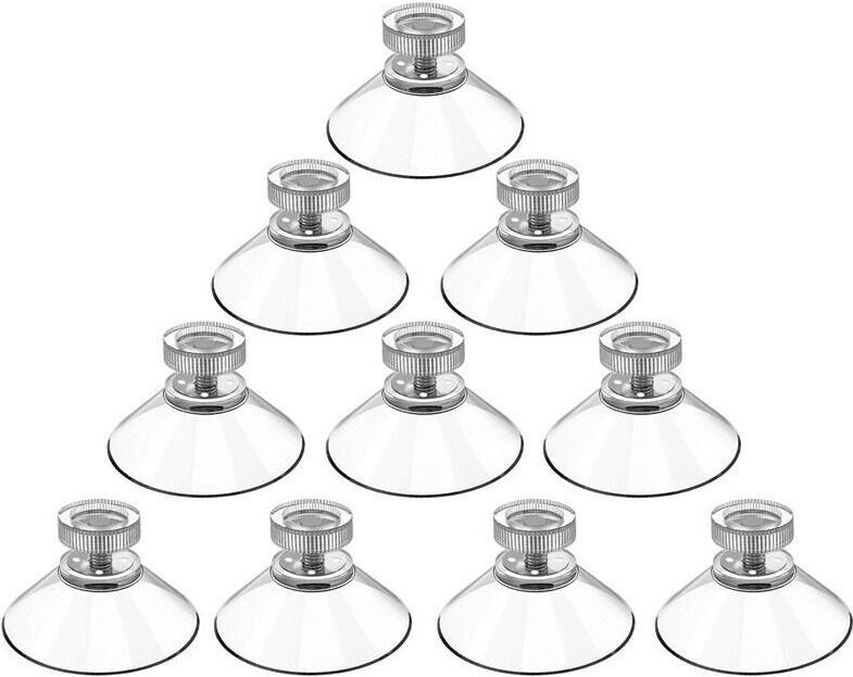 10 Stück Schraubsaugnäpfe, Saugnäpfe mit Gewinde, PVC-Kunststoff-Saugnapfe, transparente Aufhängesaugnäpfe, isolierende ...
