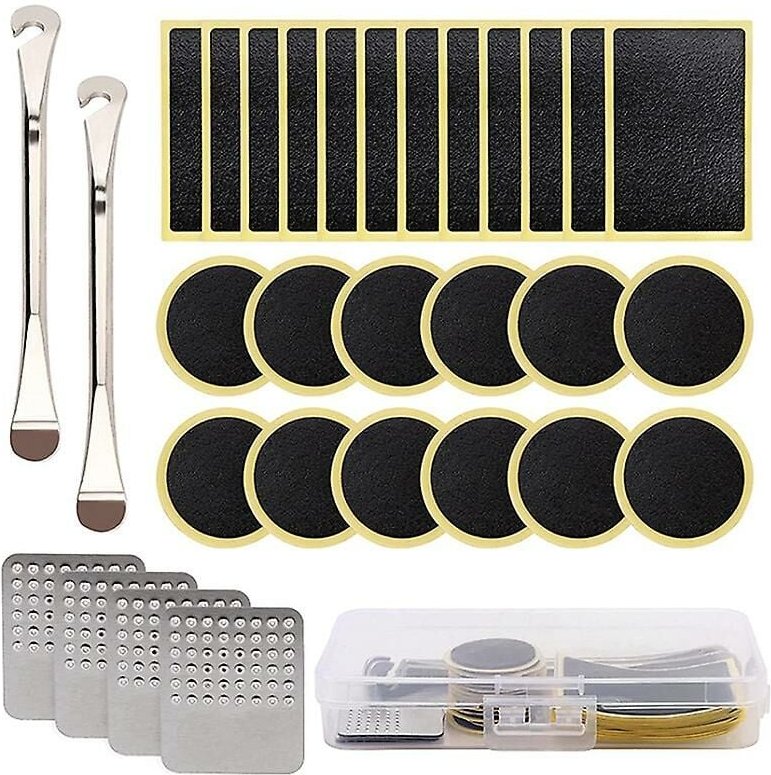 Woosien - Fahrradreifen-Reparaturset – Fahrradreifenheber und leimlose Fahrradreifenflicken für die Reparatur von Fahrra...