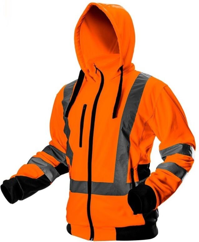NEO - Warnjacke mit Reflektionsstreifen 100% Polyester orange M/50