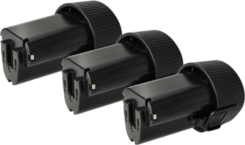 Vhbw - 3x Akku kompatibel mit Makita LCT207, LM01, LCT207W, LM02, LM01W, LCT204W, ML100 led, LCT204 Werkzeug (2000 mAh, ...