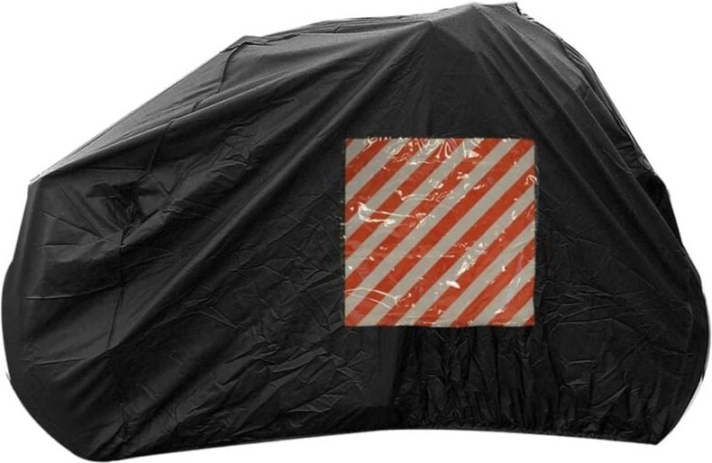 Fahrradabdeckung fur 2 fahrrader mit fach fur warnschild 929623