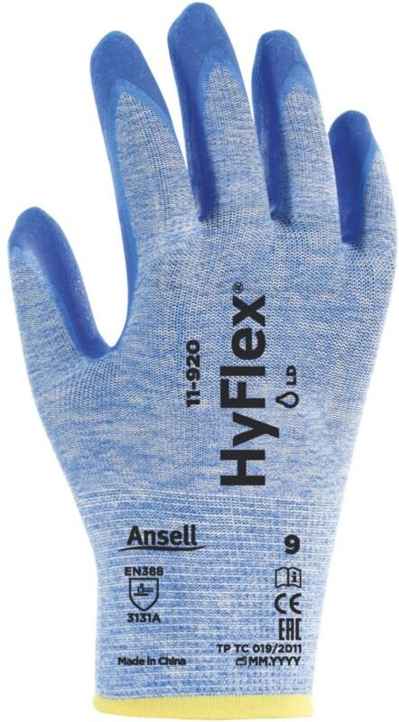 Handschuh-Paar HyFlex 11-920, Handschuhgröße: 9 - Ansell