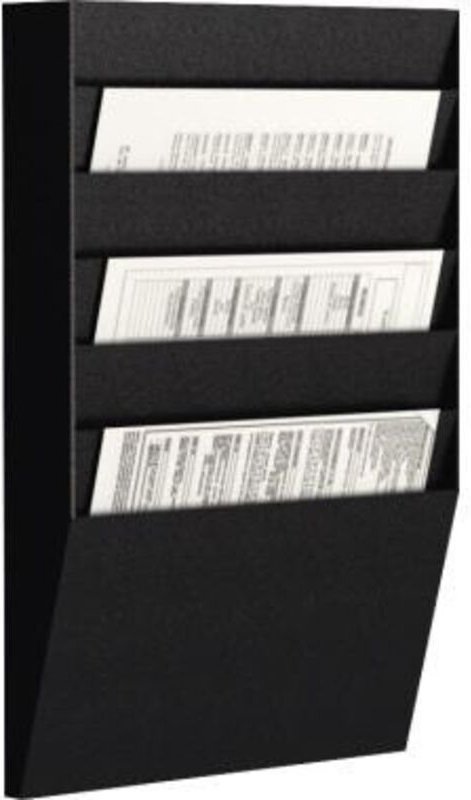 Wand-Sortiertafel h 6F A4H1X6.01 din A4 schwarz - Paperflow