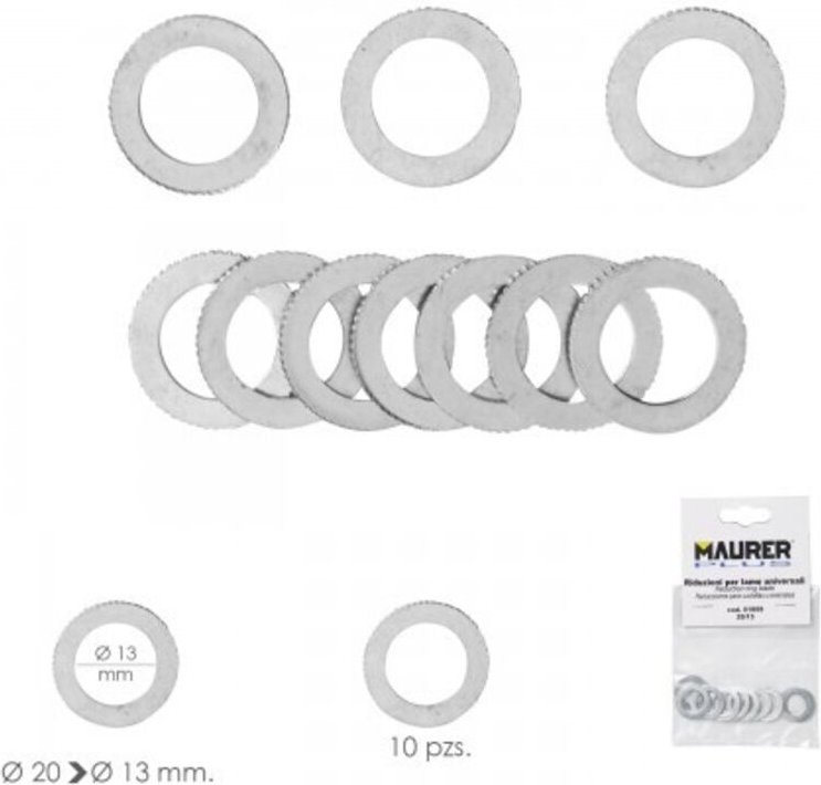 Adapter/Reduzierstücke Holztrennscheibe Ø 20 bis Ø 13 mm. (Beutel 10 Stück)