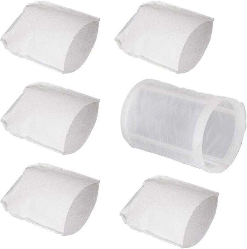 Set di 6 filtri di ricambio per aspirapolvere Makita CL100, codici 443060-3 e 451208-3 (5 filtri + 1 prefiltro)