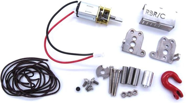 Tlily - Metall rc Automatische Winde mit Steuerkabel für C14 C24 C34 mn D90 MN99S 1/12 1/14 1/16 Auto-Upgrade-Teile