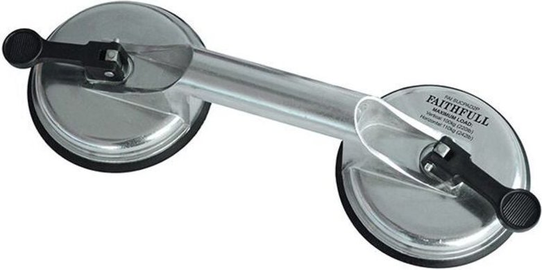 Aluminium-Saugnäpfe - 2 Köpfe Ø 120 mm FAITHFULL