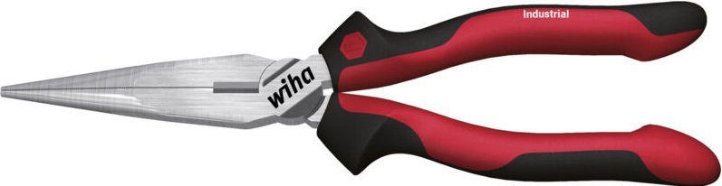 Wiha Flachrundzange Industrial mit Schneide gerade Form 160 mm, 6 1/2" (32322)