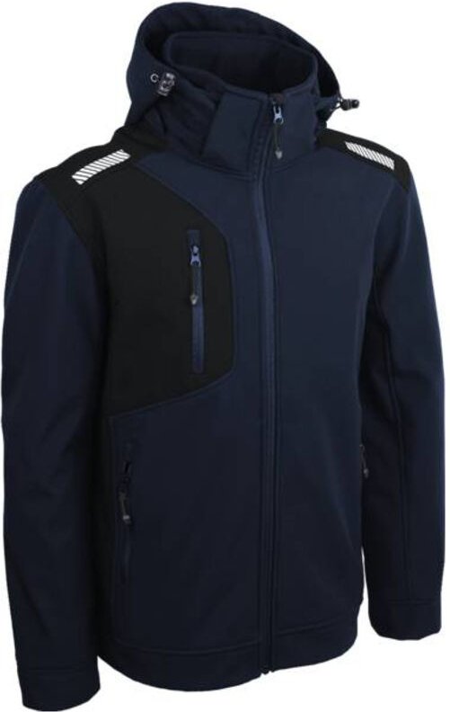 Schwarze Softshell-Jacke T.l