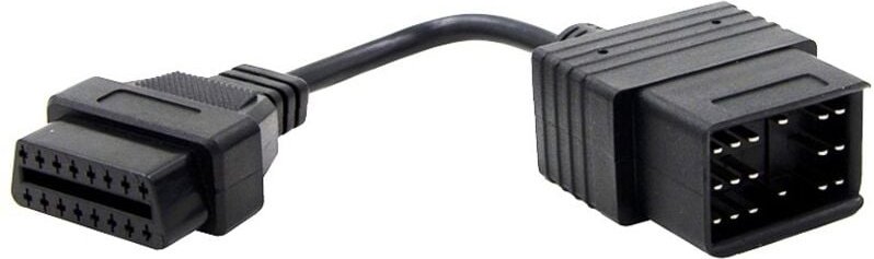 Tlily - Auto-OBD-II-Kabel für 17-poligen auf 16-poligen Diagnosestecker, 17-poliger OBDII-Adapter