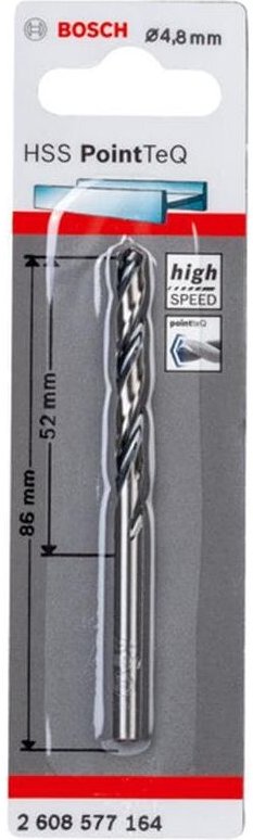 1x hss PointTeQ din 338 4,8 x 52 x 86 mm - 2608577164 - Bosch
