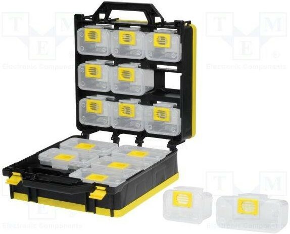 Koffer mit 15 Behältern 300x145x330mm