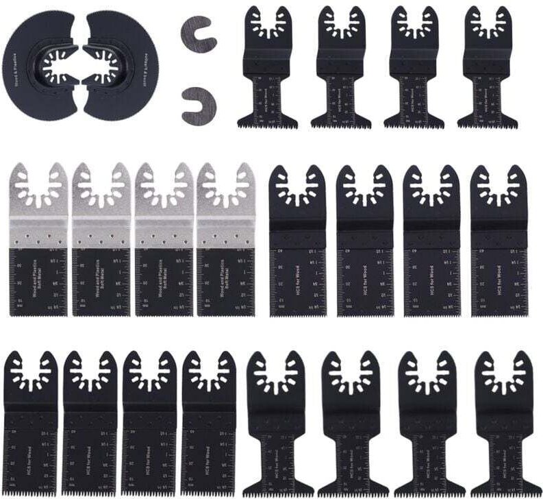 Multifunktionale Vibrations-Bügelsäge für die Holzbearbeitung, 24-teilig