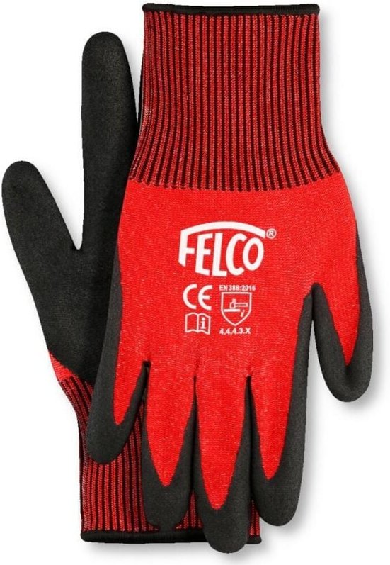 Arbeitshandschuhe gestrickt mit Nitrilbeschichtung Größe m - Felco