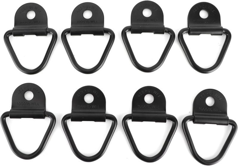 Hochbelastbare dreieckige Zurrösen, 8 Stück, für LKWs, Wohnmobile, Anhänger und SUVs, Tragfähigkeit 1000 LB.