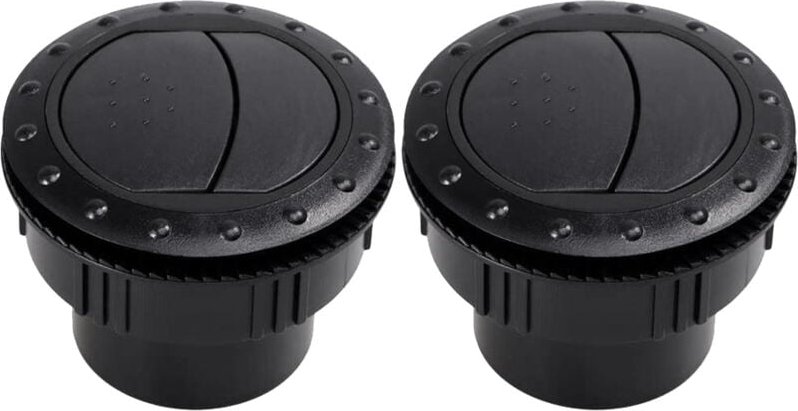 Tlily - 2Pcs rv Klimaanlage Deflektor Outlet Lamellen Air Vent Auspuff Grille für Auto rv Boote Yacht