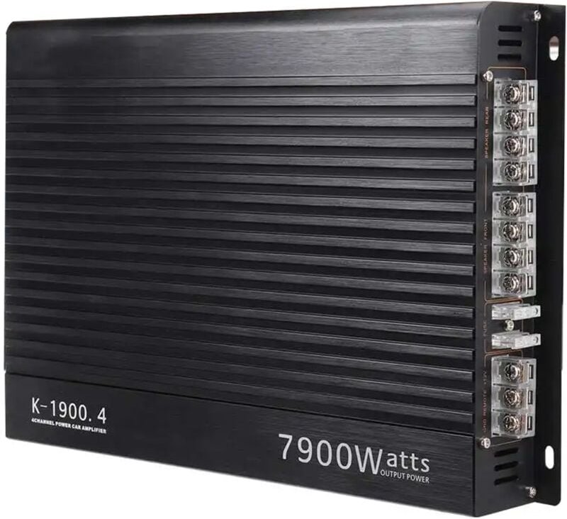 12V 7900W Auto Verstärker Leistungsstarke 4 Kanal Audio Subwoofer Stereo Power Fahrzeug Aluminium