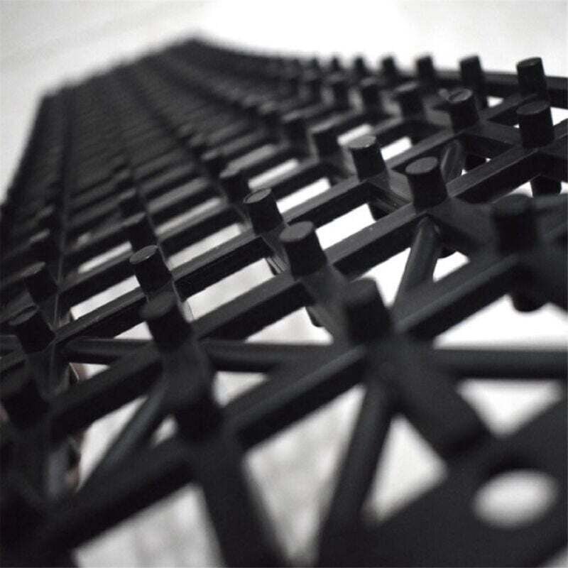 Set mit 2 faltbaren Antirutschmatten für Reifen, Schnee, Schlamm, Sand, Kettenrad-Traktionsauto