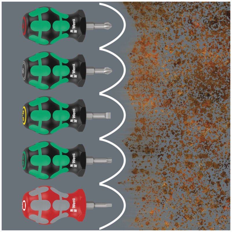 Schraubendreher-Satz Stubby Schlitz/PH, 5-teilig - Wera